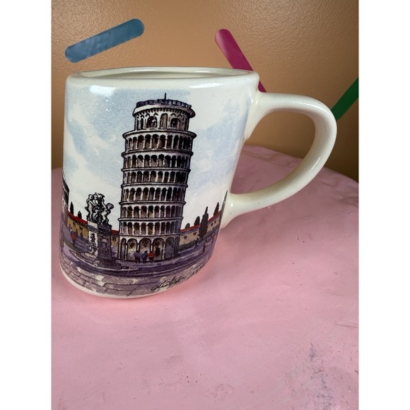 Pfaltzgraff Other - Crazy LEANING TOWER OF PISA Mug ~ Made in Italy by P F Vtg Full Color
